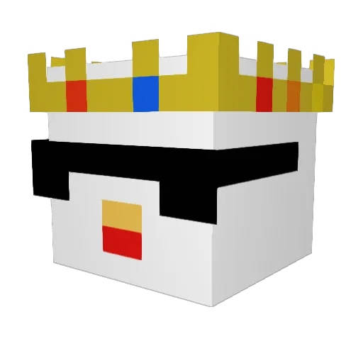 ZM0DE Minecraft avatar head, 3D render
