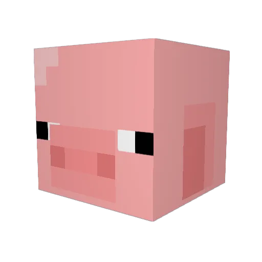 ZM12345 Minecraft avatar head, 3D render