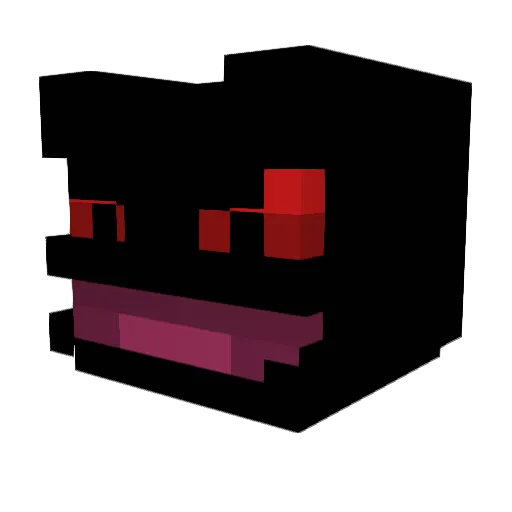 ZMALONN Minecraft avatar head, 3D render