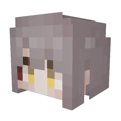 ZMDB Minecraft avatar head, 3D render