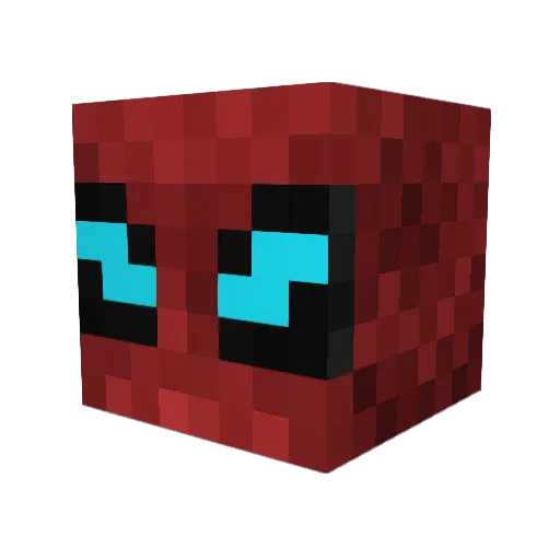 ZMJG21 Minecraft avatar head, 3D render