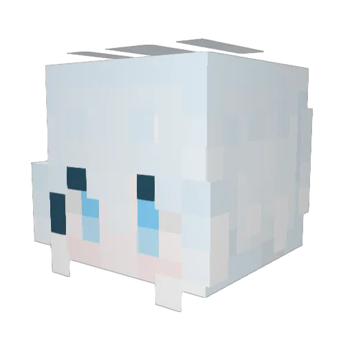 ZMTE Minecraft avatar head, 3D render