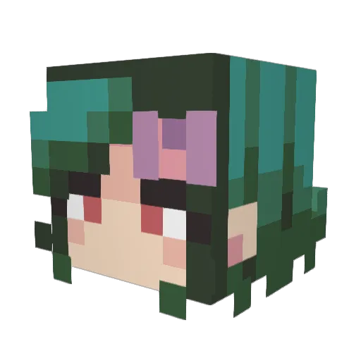 ZMadCatter Minecraft avatar head, 3D render