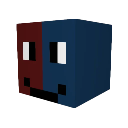 ZMan11 Minecraft avatar head, 3D render