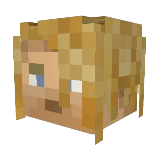 ZMan1609 Minecraft avatar head, 3D render