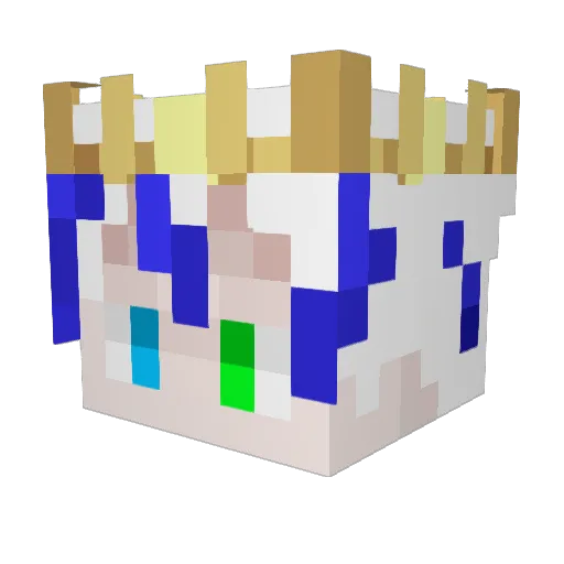 ZMisterMZ Minecraft avatar head, 3D render