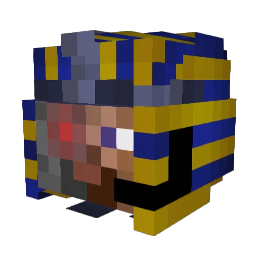 ZMo13 Minecraft avatar head, 3D render