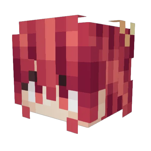 ZOBAD Minecraft avatar head, 3D render