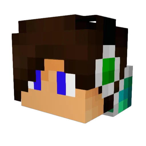 ZODIAX1152 Minecraft avatar head, 3D render