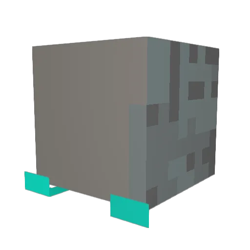 ZOFAZA Minecraft avatar head, 3D render