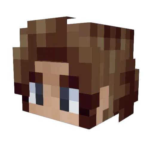 ZOHSAN Minecraft avatar head, 3D render