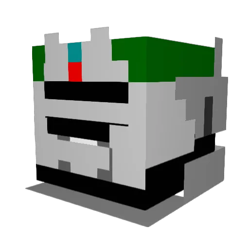 ZOLDA6 Minecraft avatar head, 3D render
