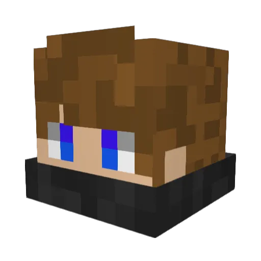 ZOLOFT18 Minecraft avatar head, 3D render