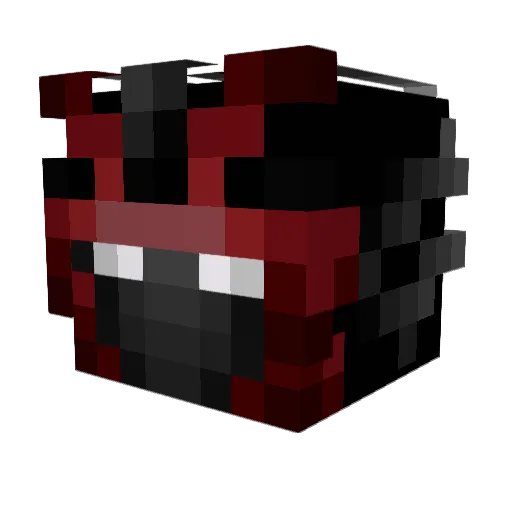 ZOLVD Minecraft avatar head, 3D render