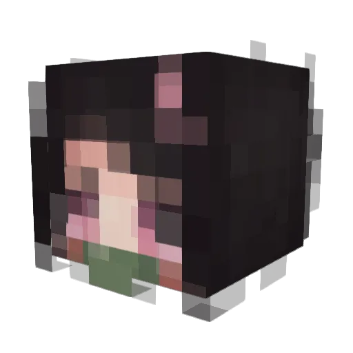 ZOMBIE4Z Minecraft avatar head, 3D render