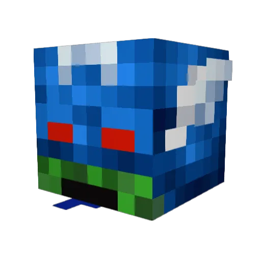 ZOMBIEAMERICA Minecraft avatar head, 3D render