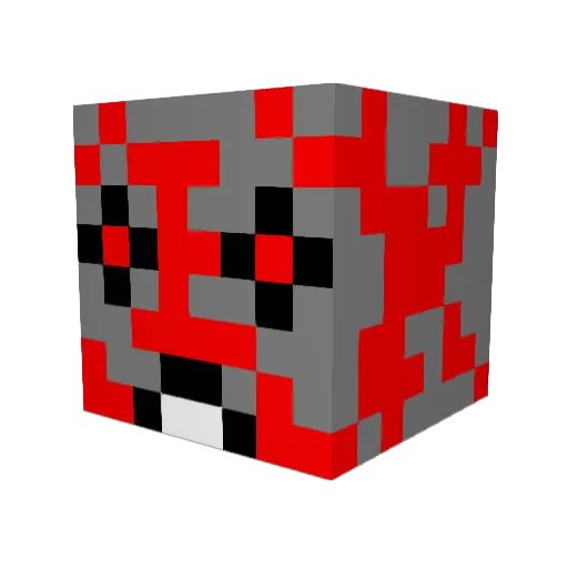 ZOMBIEFLAME123 Minecraft avatar head, 3D render
