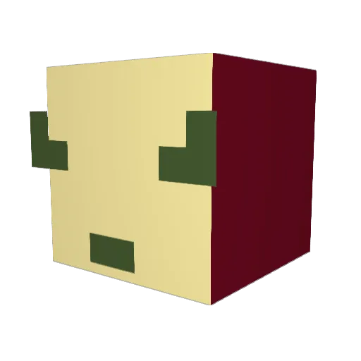 ZOMBIES4PRES Minecraft avatar head, 3D render