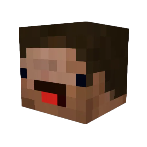 ZOOCHH Minecraft avatar head, 3D render