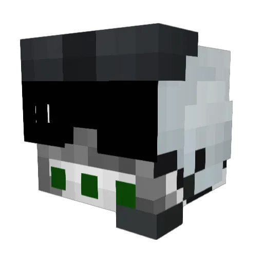 ZORKVH Minecraft avatar head, 3D render