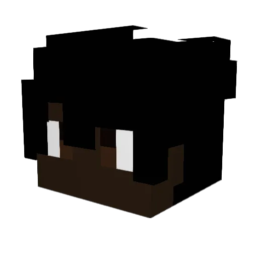 ZORNLANG Minecraft avatar head, 3D render