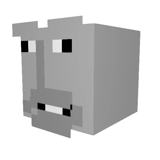 ZOZO0416 Minecraft avatar head, 3D render
