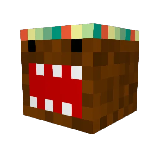 ZO_EH Minecraft avatar head, 3D render