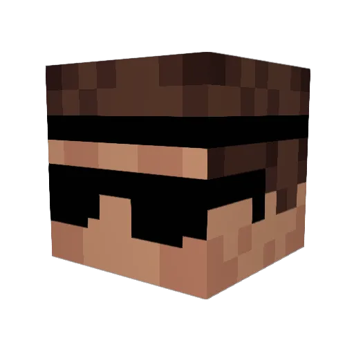 ZOtOXx Minecraft avatar head, 3D render