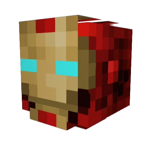 ZPIXXEL Minecraft avatar head, 3D render