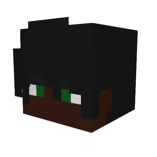 ZQuincy Minecraft avatar head, 3D render
