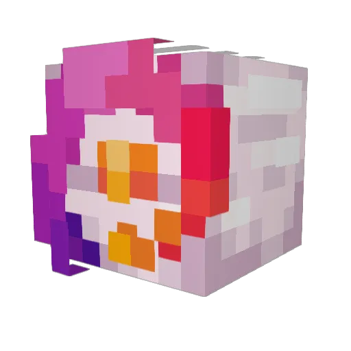 ZR0S Minecraft avatar head, 3D render