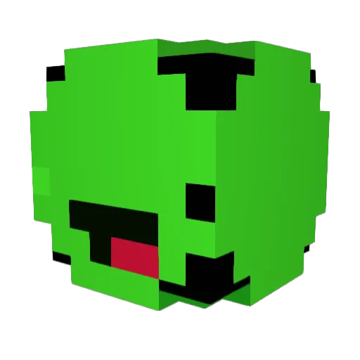ZR1_Corvette Minecraft avatar head, 3D render