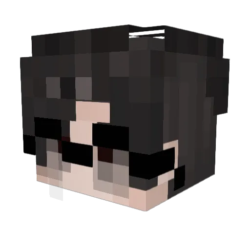 ZRLX Minecraft avatar head, 3D render