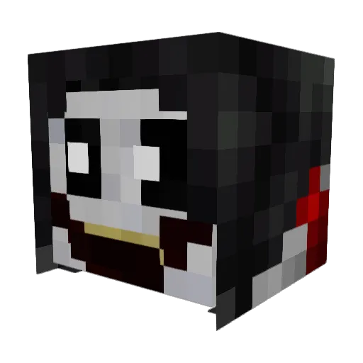 ZRM_UniK Minecraft avatar head, 3D render