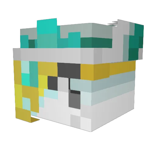 ZRTuesday Minecraft avatar head, 3D render