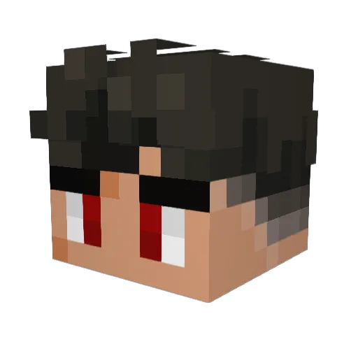 ZRamx Minecraft avatar head, 3D render