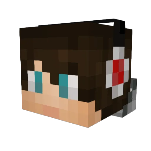 ZRex568 Minecraft avatar head, 3D render