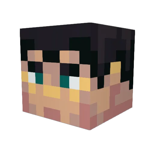 ZRocket_34 Minecraft avatar head, 3D render