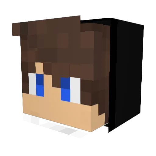 ZSCRIDE Minecraft avatar head, 3D render