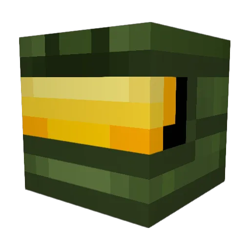 ZSEGUIN Minecraft avatar head, 3D render