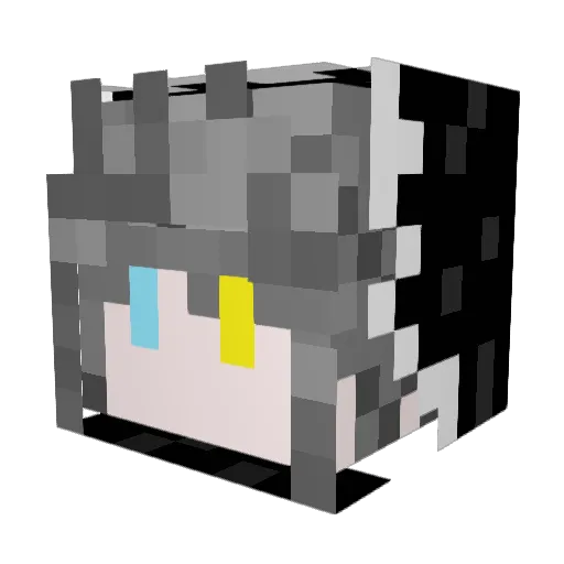ZSSB Minecraft avatar head, 3D render