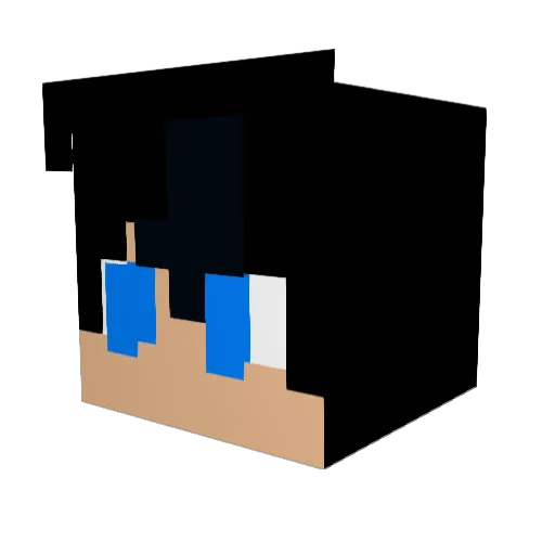 ZSX_Warrior Minecraft avatar head, 3D render