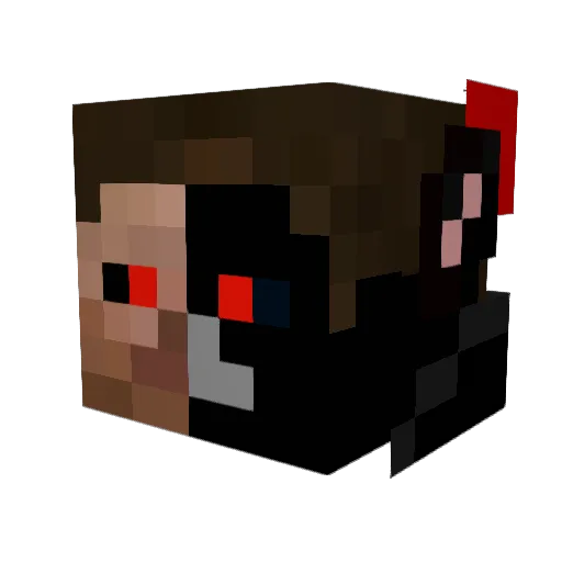 ZS_grimreaper Minecraft avatar head, 3D render