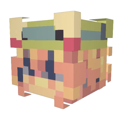ZSilver420 Minecraft avatar head, 3D render