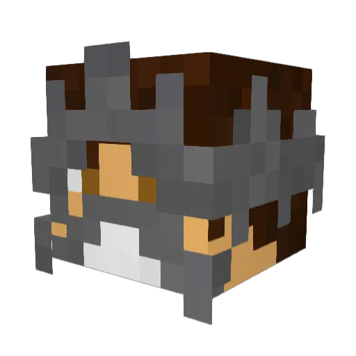 ZTOSH1 Minecraft avatar head, 3D render