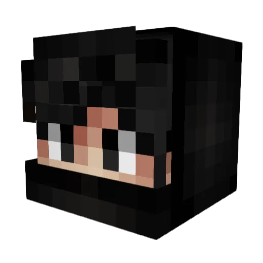 ZTR3YX Minecraft avatar head, 3D render