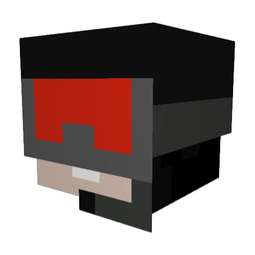 ZT_Pro Minecraft avatar head, 3D render