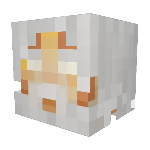 ZU8S Minecraft avatar head, 3D render