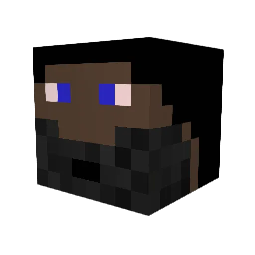 ZUBI27 Minecraft avatar head, 3D render