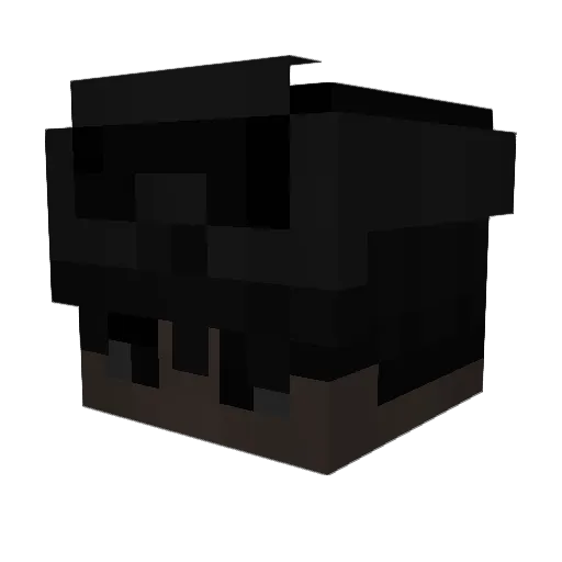 ZUFAME Minecraft avatar head, 3D render